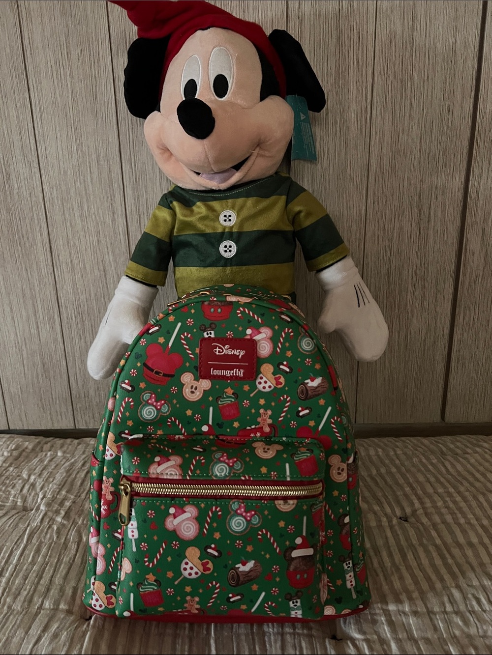 Disney Loungefly Mickey Candy Holiday Treat Bag NWT